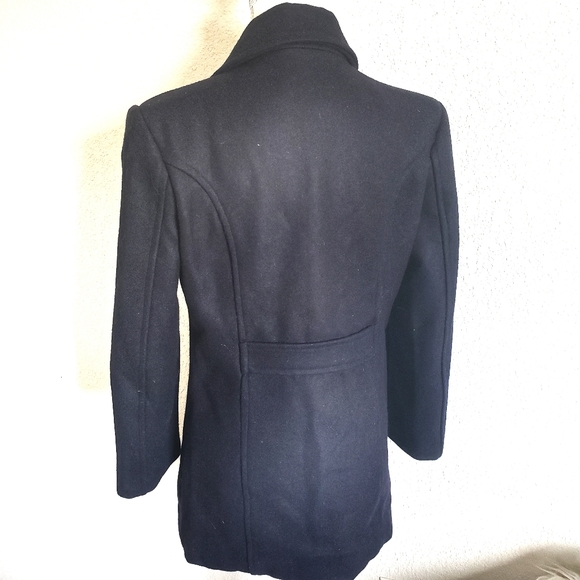 Gianni Collani Wool Blend Peacoat Medium Blue - Picture 7 of 9
